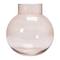 10&#x22; Rose Color Glass Vase